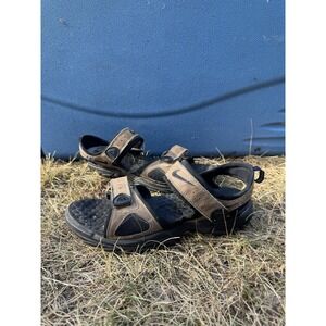 Nike ACG Shoes Mens 10 Brown Y2K Leather Adjustable Strap Sandals 307668-203